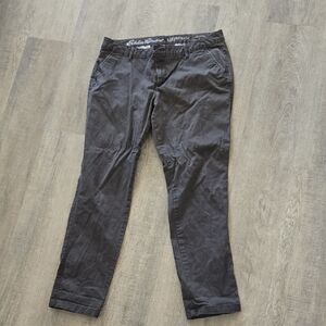 Eddie Bauer Men's Charcoal Chinos